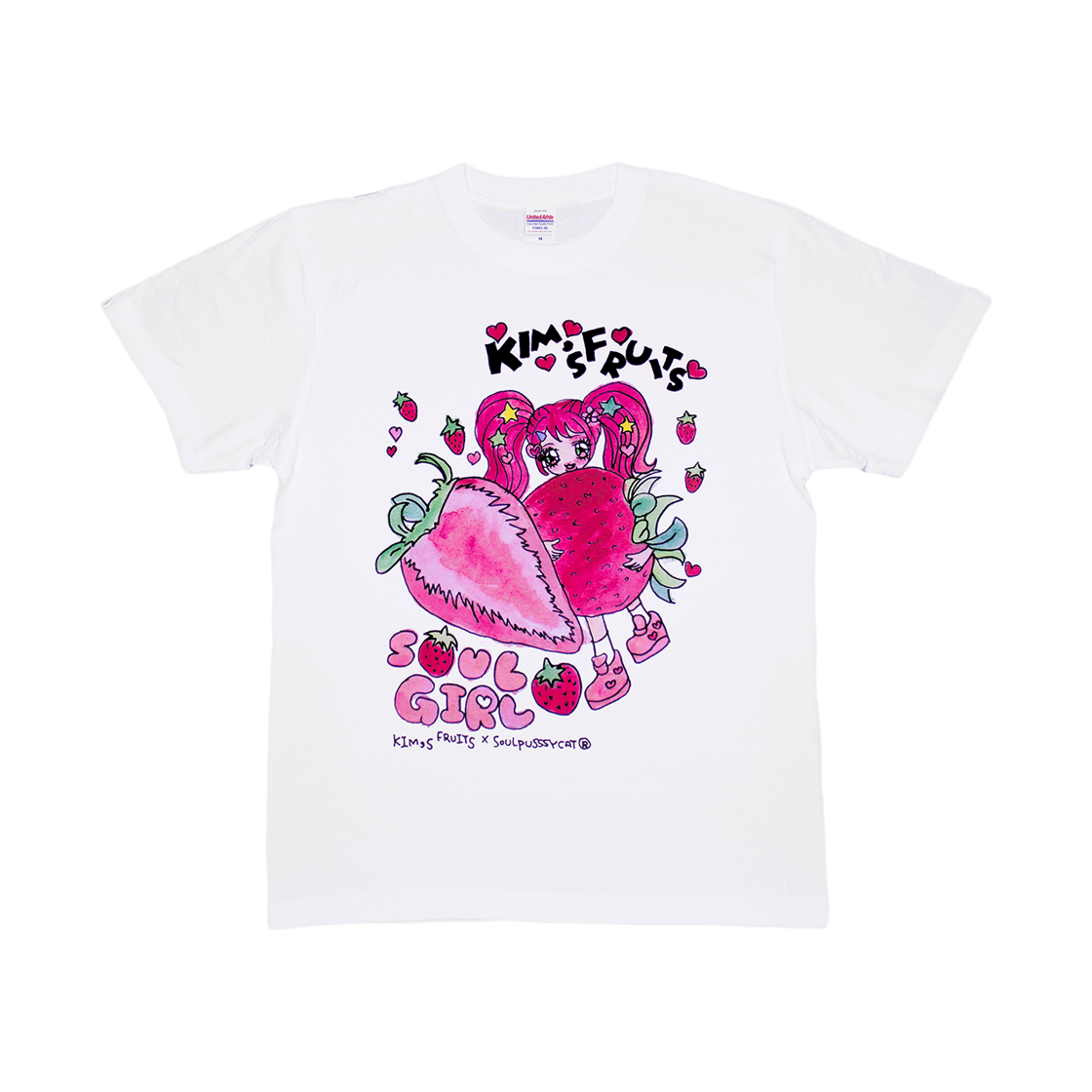 SGT Kim’s Fruits x SOULPUSSSYCAT Strawberry Bubble Girl T-shirt