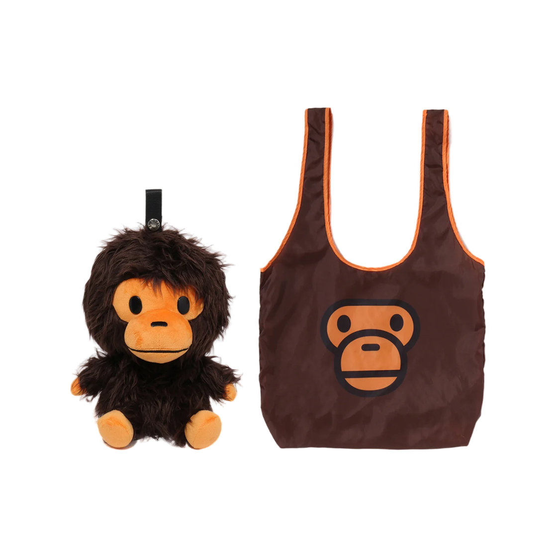 - (Kids) BAPE Baby Milo Plush Doll Eco Bag Brown
