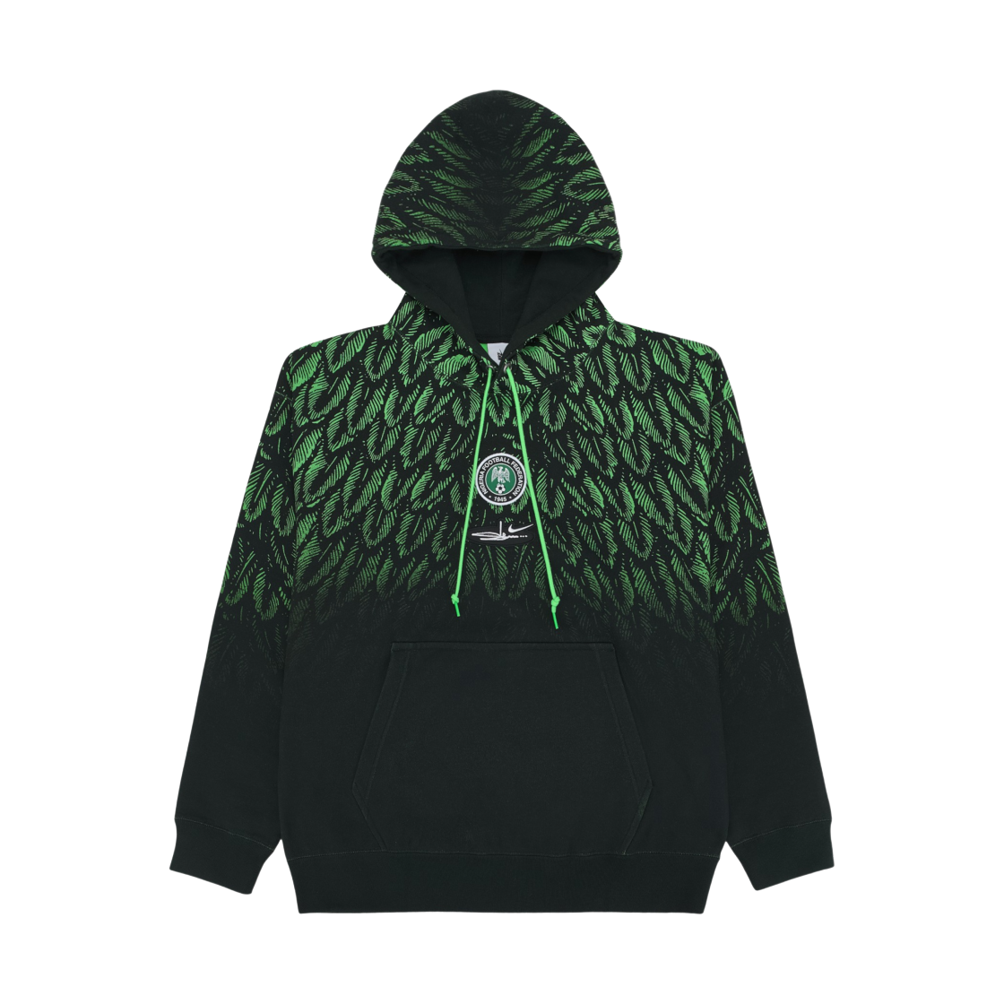 IR5219-010 Nike x Slawn Nigeria Fleece Hoodie Black (IR5219-010)