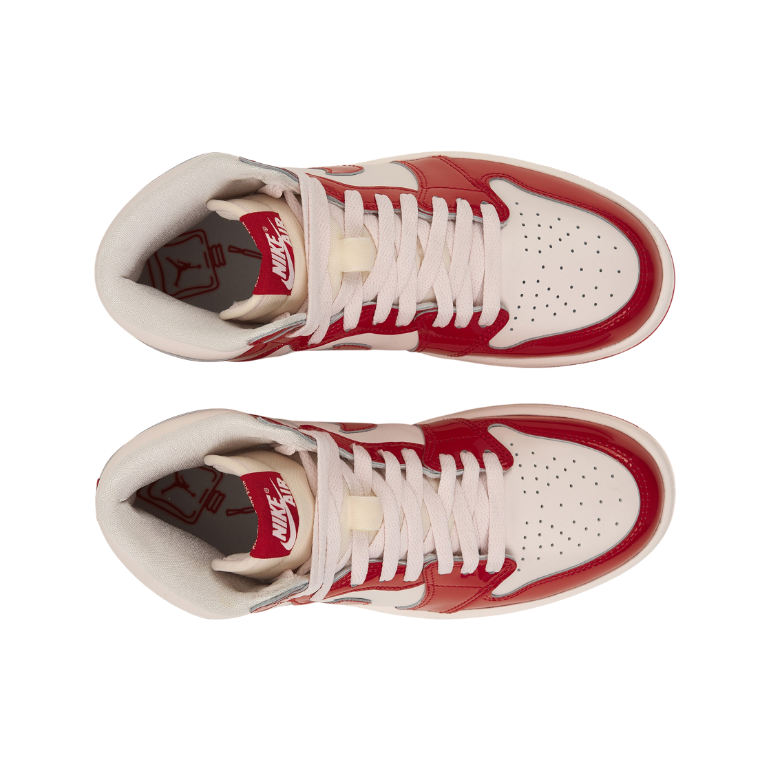 (W) 조던 1 레트로 하이 OG 유니버시티 레드 메탈릭 실버((W) Jordan 1 Retro High OG University Red Metallic Silver) - 5