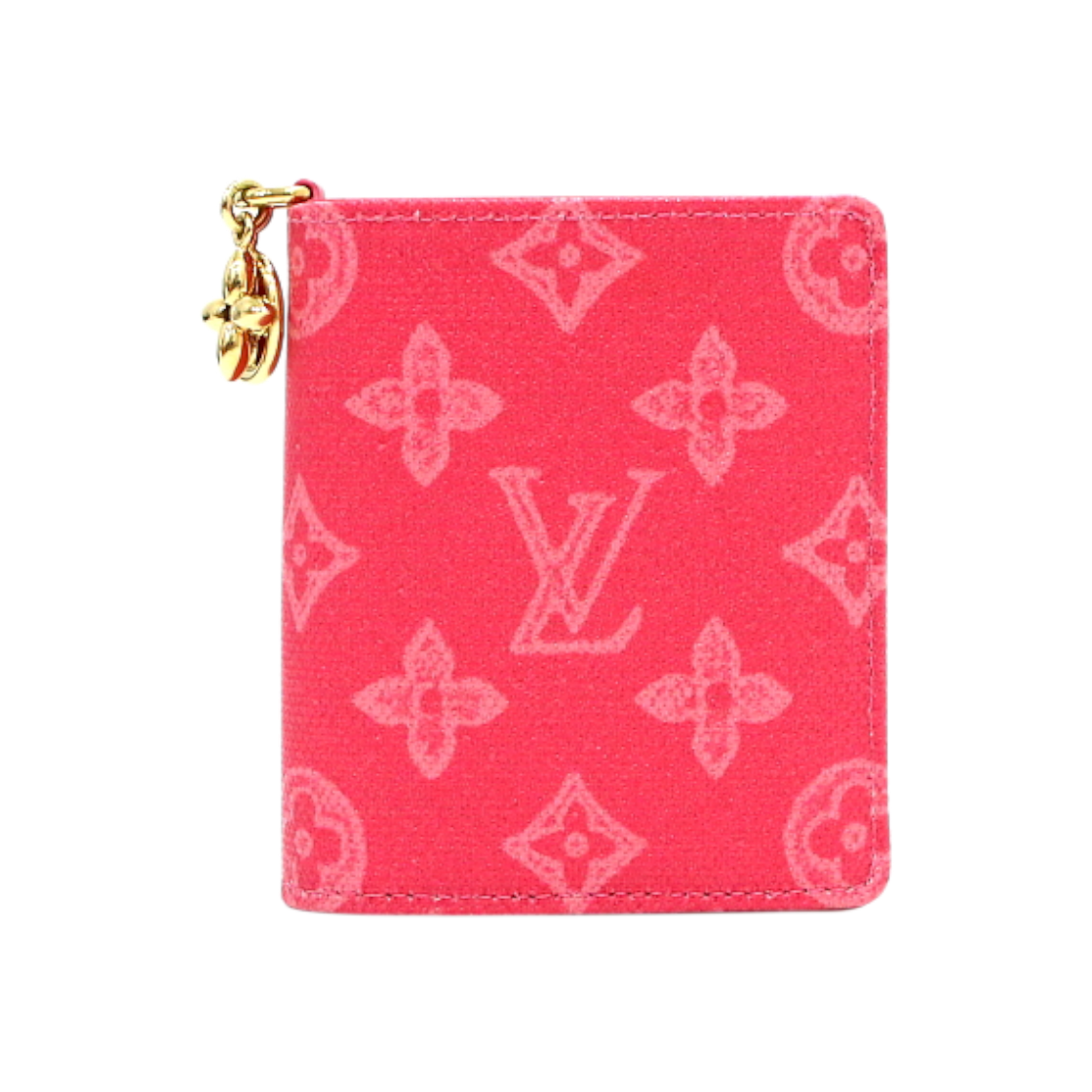 ITRQ57MJCE2L Louis Vuitton Rose Luyban Monogram Canvas Wallet