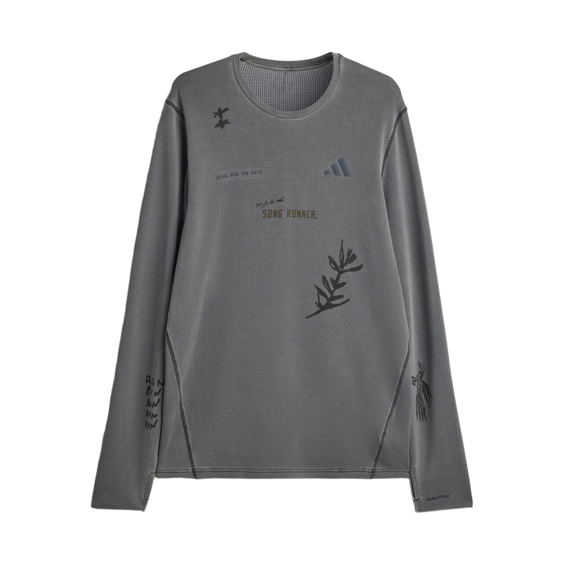 KY3102 Adidas x Song For The Mute Long Sleeve T-Shirt Carbon - KR Sizing