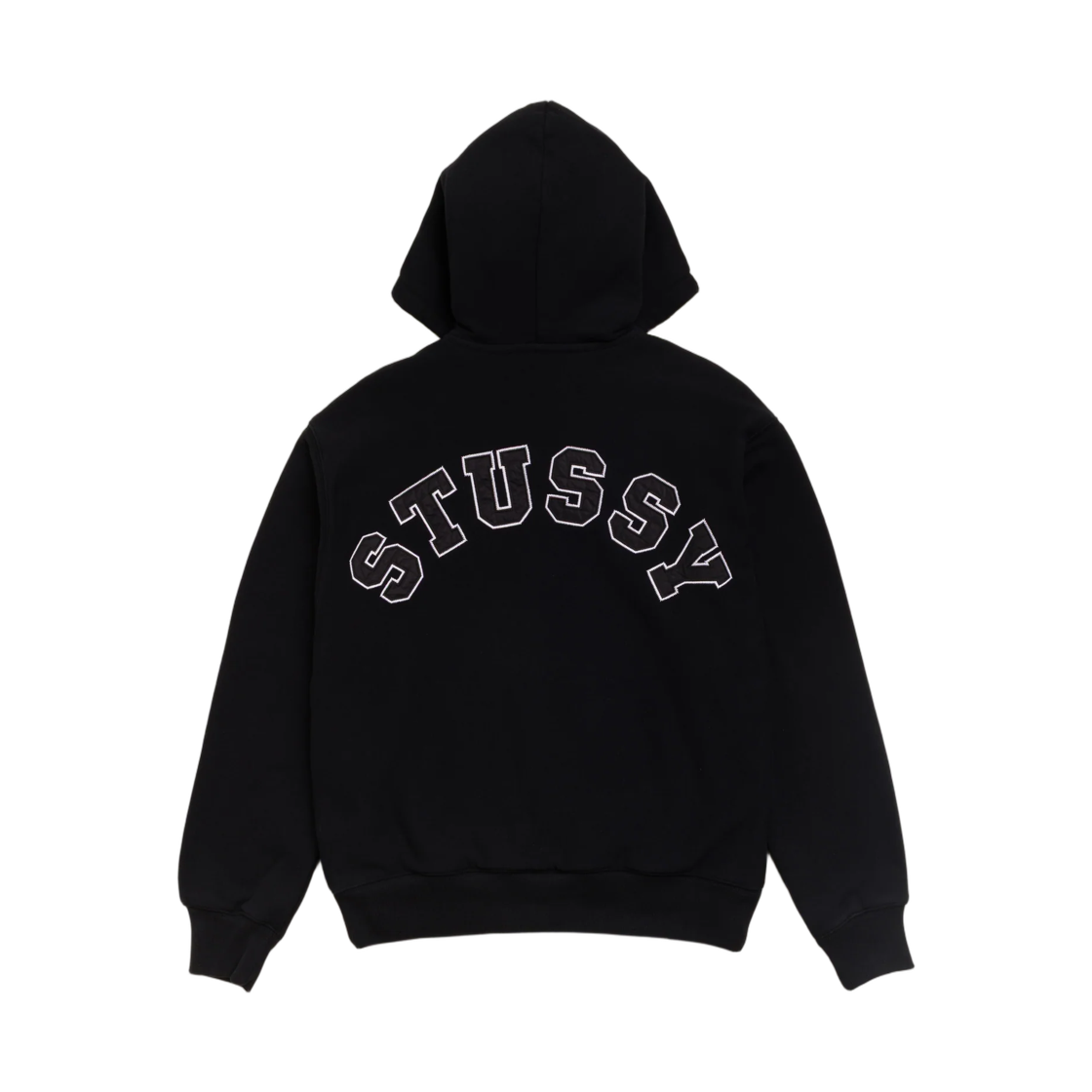 스투시 더블 페이스 집 후드 블랙(Stussy Double Faced Zip Hoodie Black) - 2