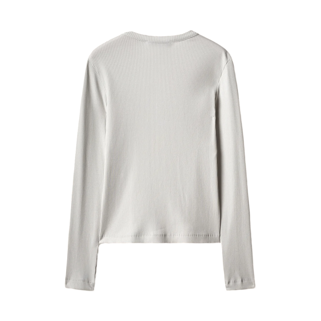 (W) 메종 키츠네 베이비 폭스 립드 가디건 클라우드 그레이((W) Maison Kitsune Baby Fox Ribbed Cardigan Cloud Grey) - 2