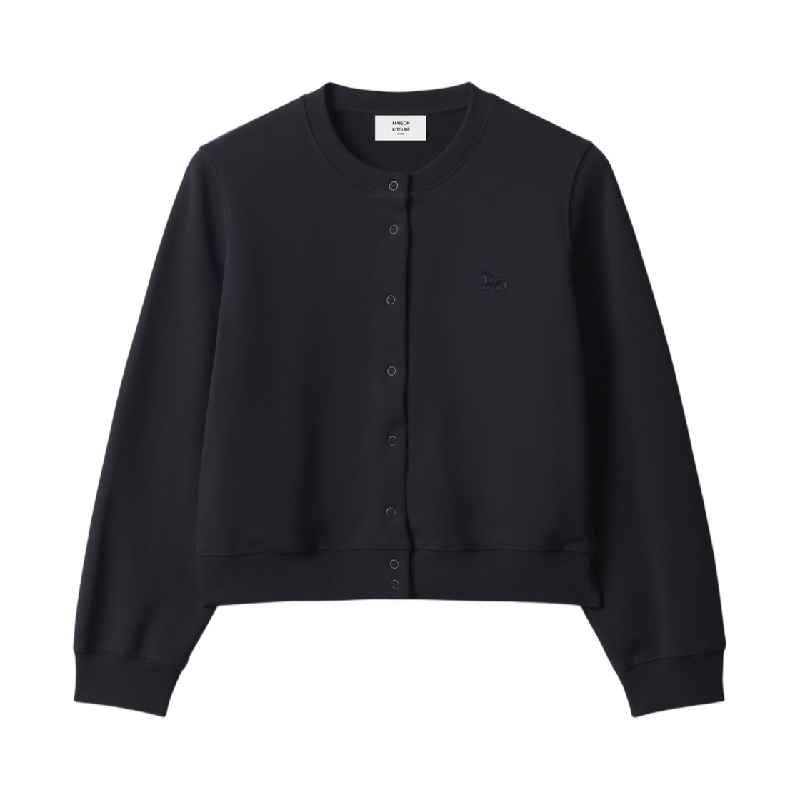 MRWJC02KM0341-P199 (W) Maison Kitsune Baby Fox Fleece Cardigan Black