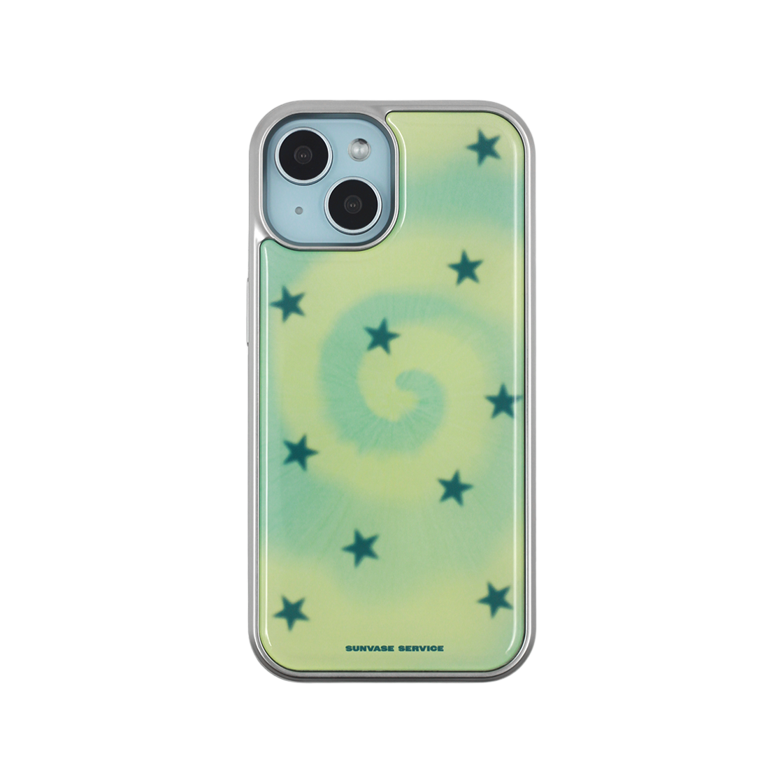 SV26001LMFSE sunvase service HYPNOTIC STAR CASE_LIME (silver epoxy) iPhone