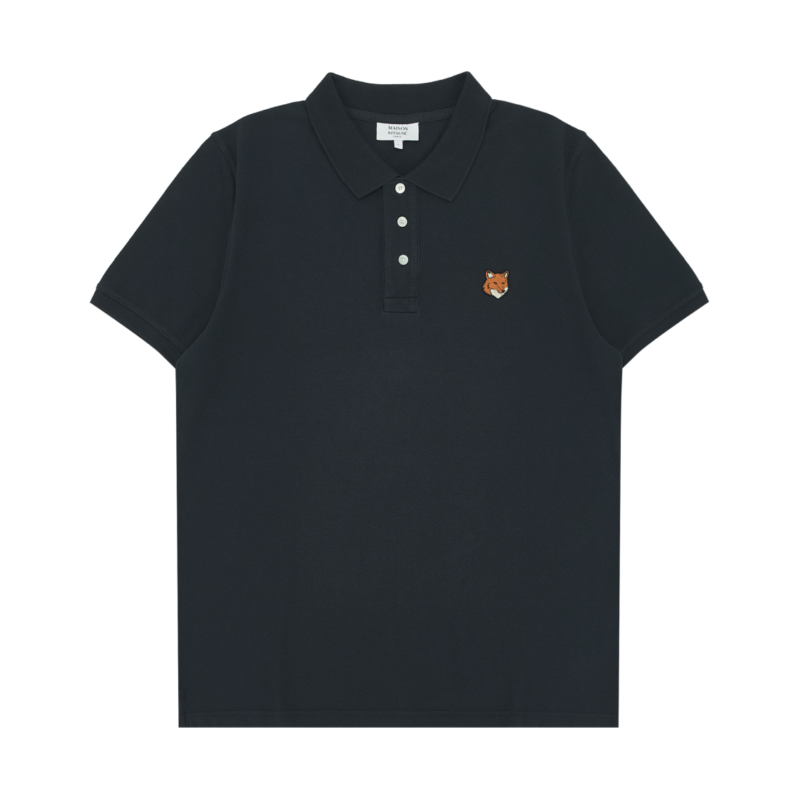 PM00209KP0002-0413 Maison Kitsune Fox Head Regular Polo Classic Navy