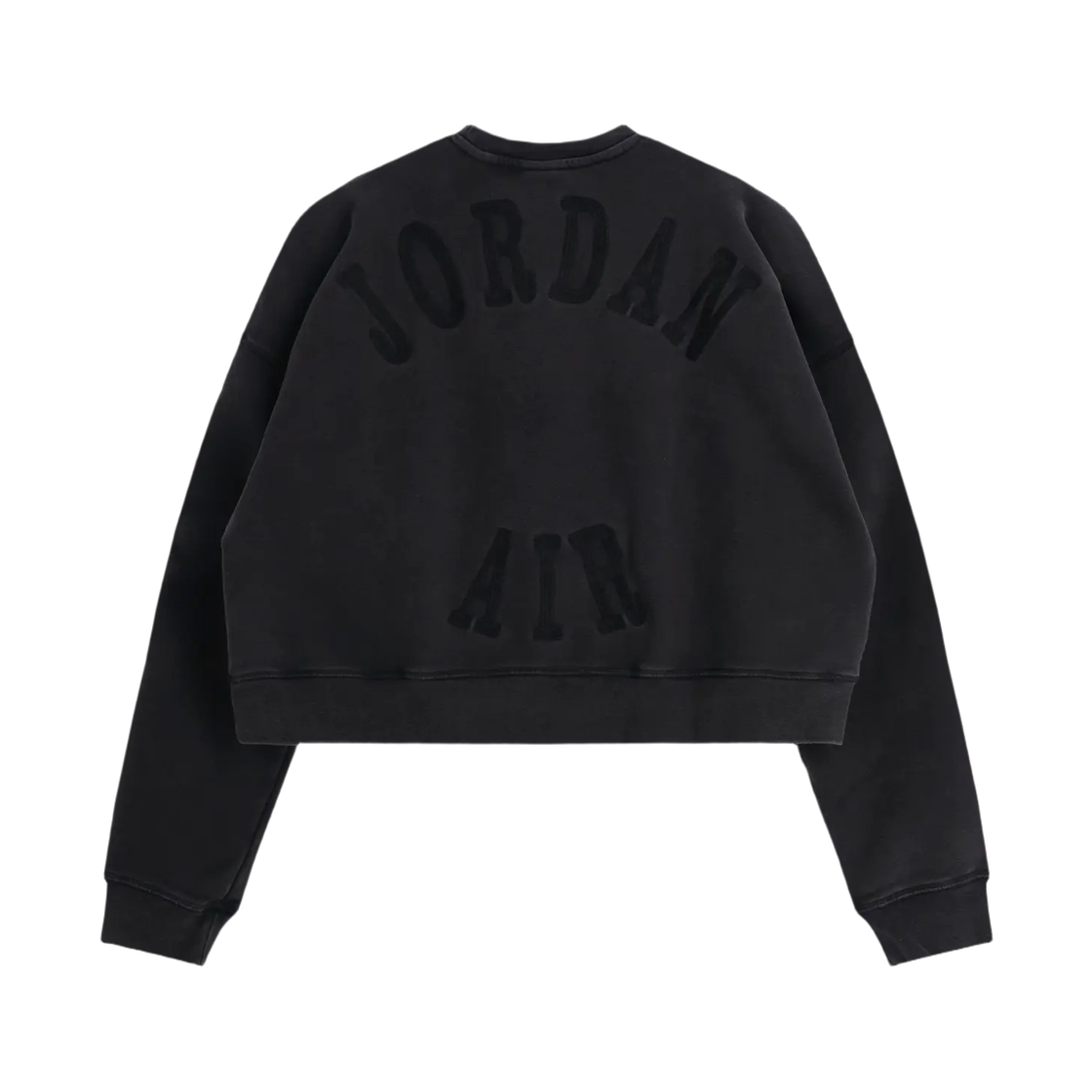 조던 인 하우스 크롭 플리스 크루넥 스웨트셔츠 블랙 (IM7397-010)(Jordan In House Cropped Fleece Crewneck Sweatshirt Black (IM7397-010)) - 2