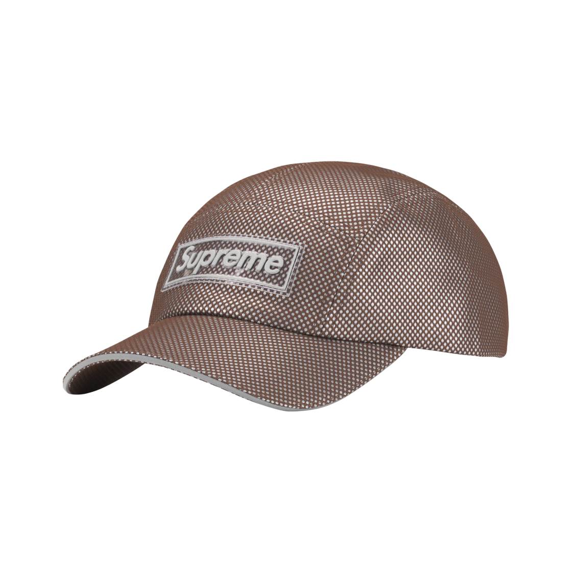 - Supreme Metallic Mesh Camp Cap Brown - 26FW