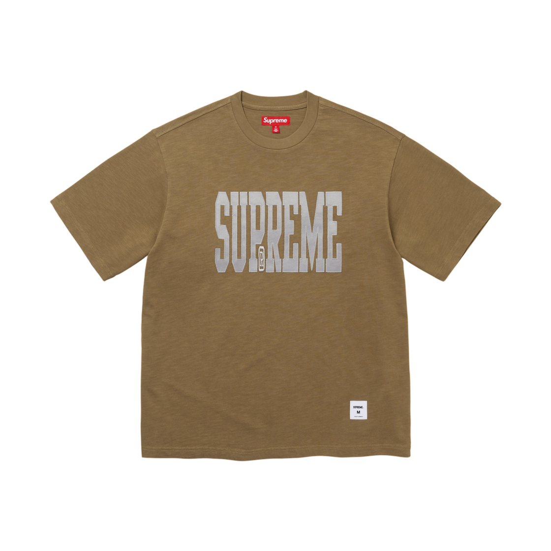 - Supreme Stretch Applique S/S Top Olive Brown - 26FW