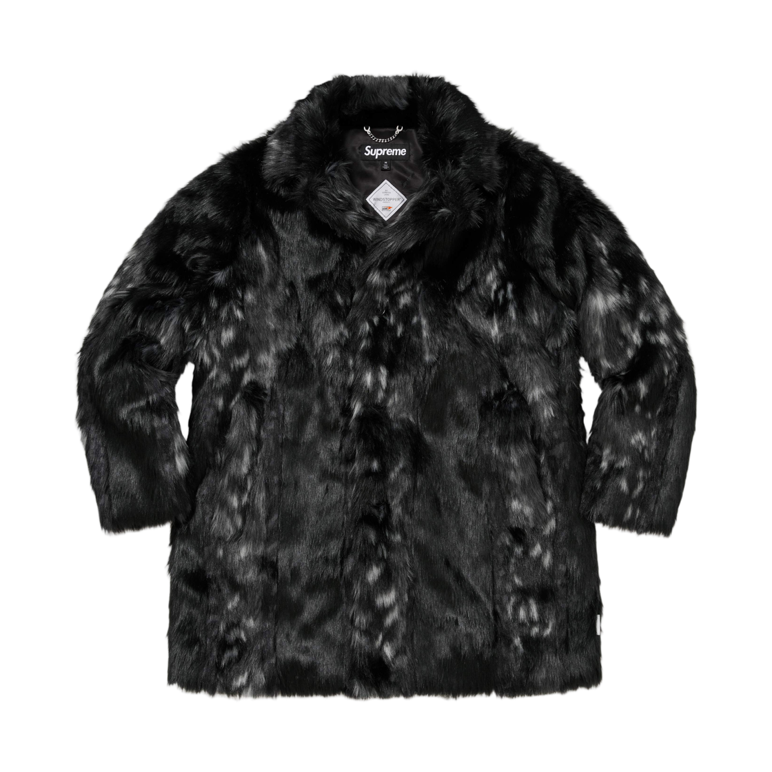 - Supreme Lynx Faux Fur Windstopper Overcoat Black - 26FW
