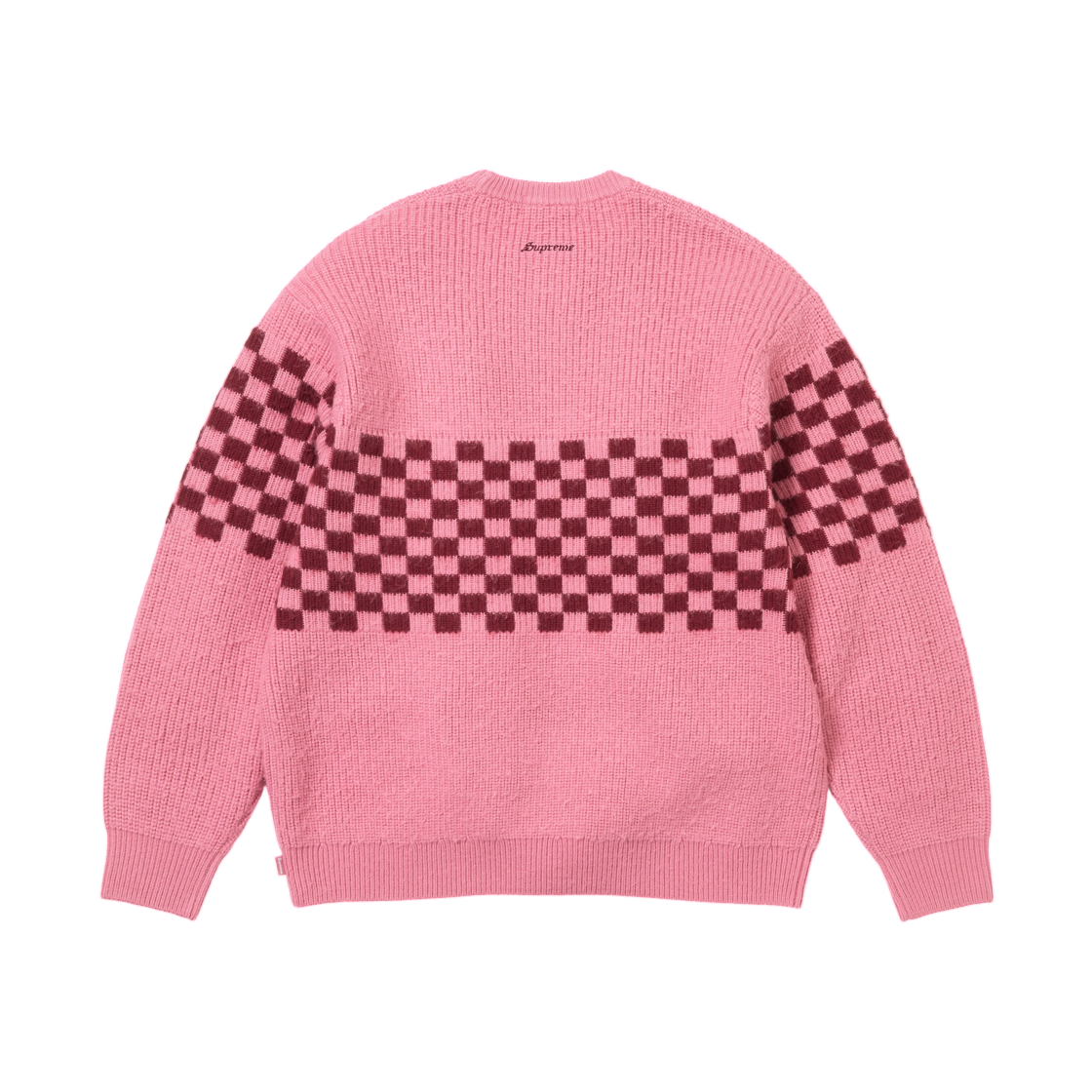 슈프림 체커보드 필드 스웨터 핑크 - 26FW(Supreme Checkerboard Pilled Sweater Pink - 26FW) - 2