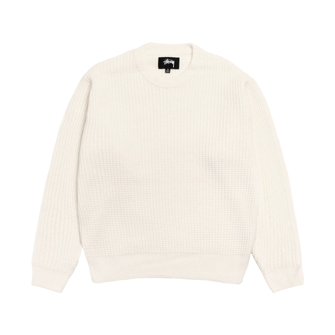 117257 Stussy Waffle Cashmere Sweater Ivory