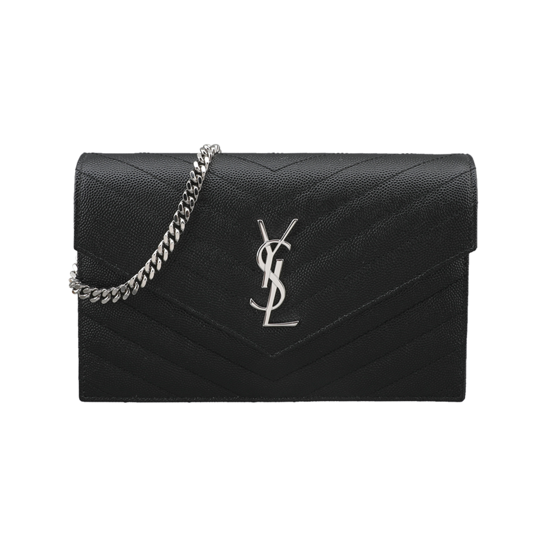 857605 BOW02 1000 [25% 쿠폰] Saint Laurent Cassandre Chain Cross Bag Black