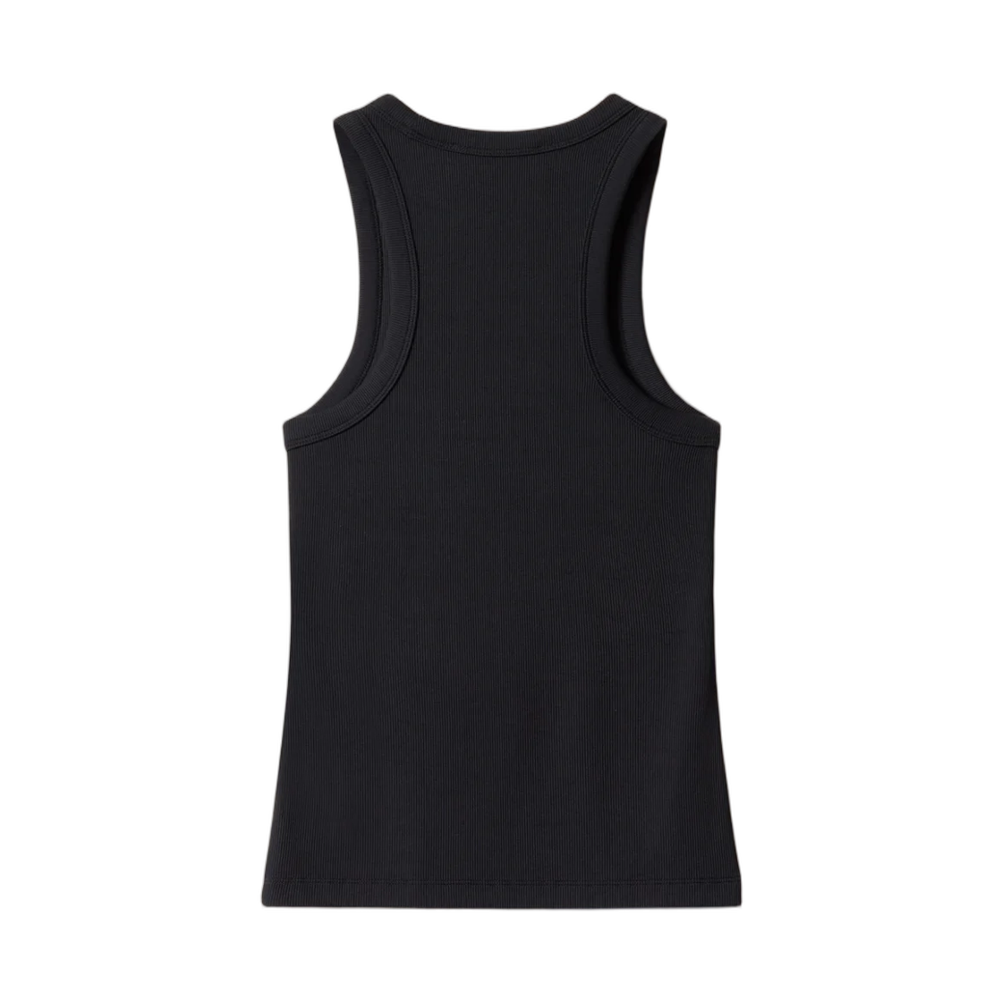 (W) 메종 키츠네 베이비 폭스 립드 탱크탑 블랙((W) Maison Kitsune Baby Fox Ribbed Tank Top Black) - 2