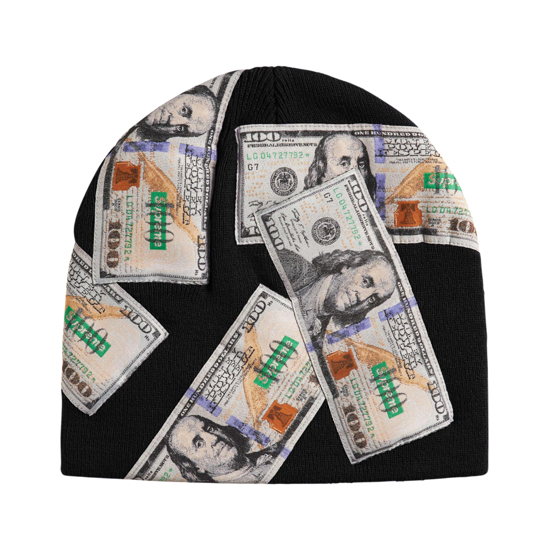 - Supreme Money Beanie Black - 26FW