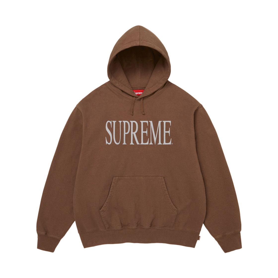 - Supreme Capital Hooded Sweatshirt Brown - 26FW
