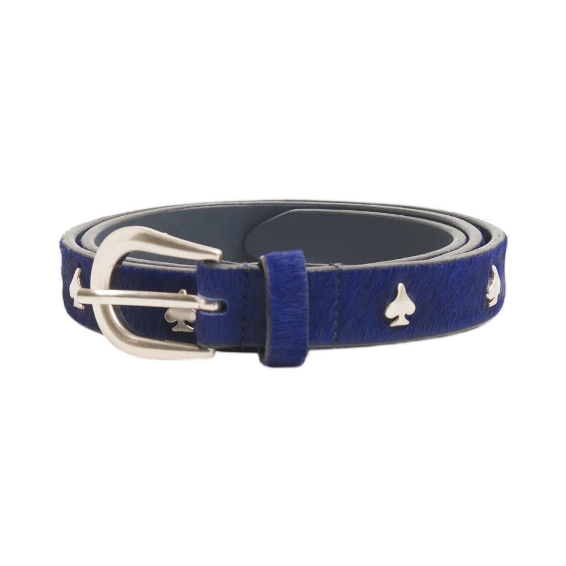 135214 Stussy Spade Emblem Belt Hairy Navy