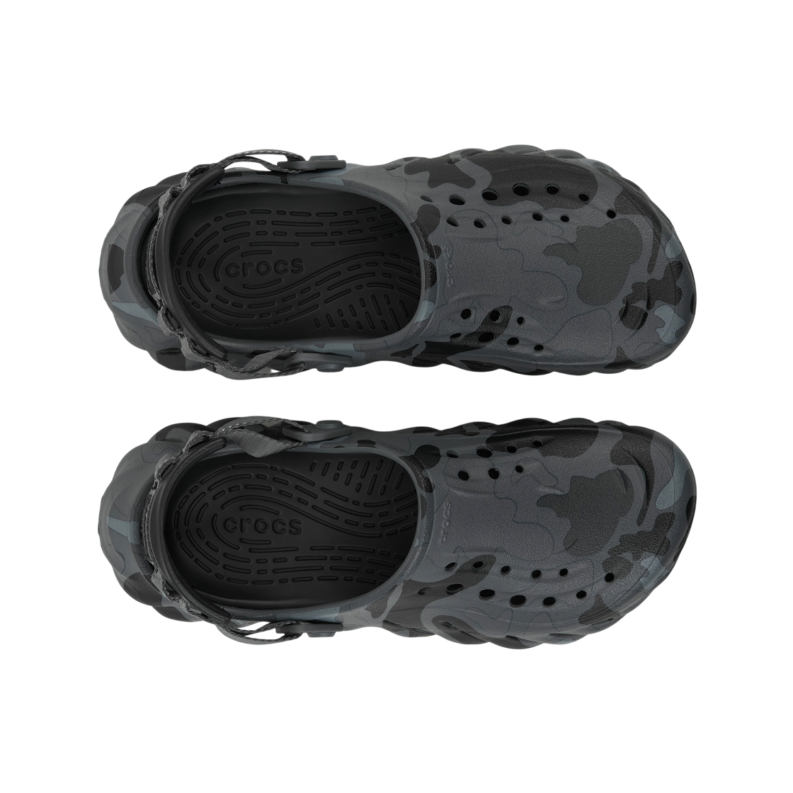 크록스 에코 덕 카모 클로그 차콜 블랙(Crocs Echo Duck Camo Clog Charcoal Black) - 5