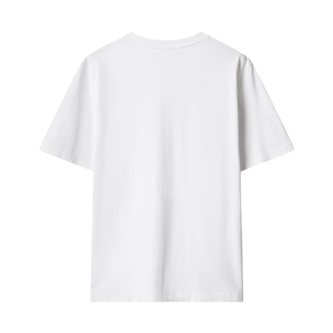 (W) 메종 키츠네 칠랙스 폭스 레귤러 티셔츠 화이트((W) Maison Kitsune Chillax Fox Regular T-Shirt White) - 2