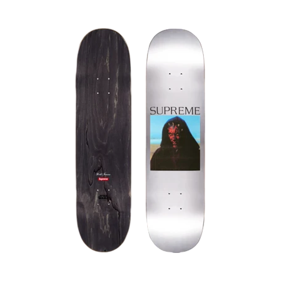 - Supreme Sith Skateboard Silver 8.375" x 32.125" - 26FW