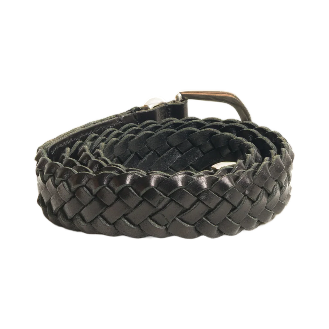 스투시 브레이디드 레더 벨트 블랙(Stussy Braided Leather Belt Black) - 2