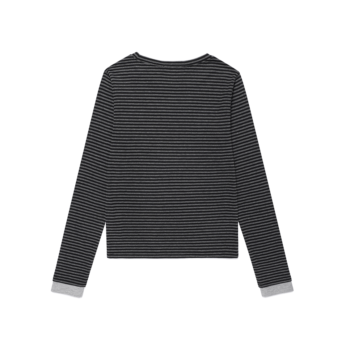 카비시 스트라이프 뮤직 노트 롱슬리브 티셔츠 블랙(CAVISH Striped Music Note LS Tee Black) - 2