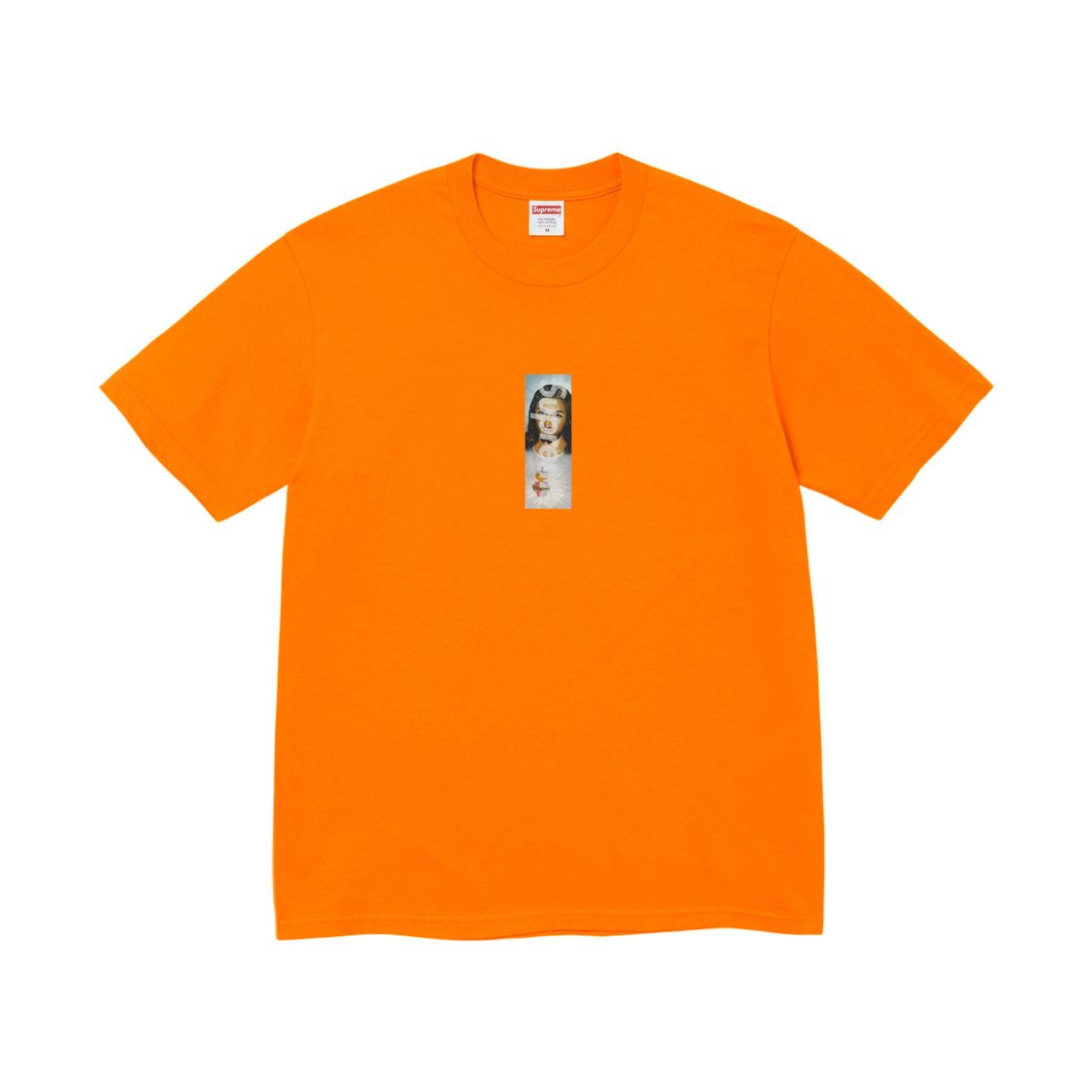 - Supreme Prayer Card Box Logo T-Shirt Orange - 26FW