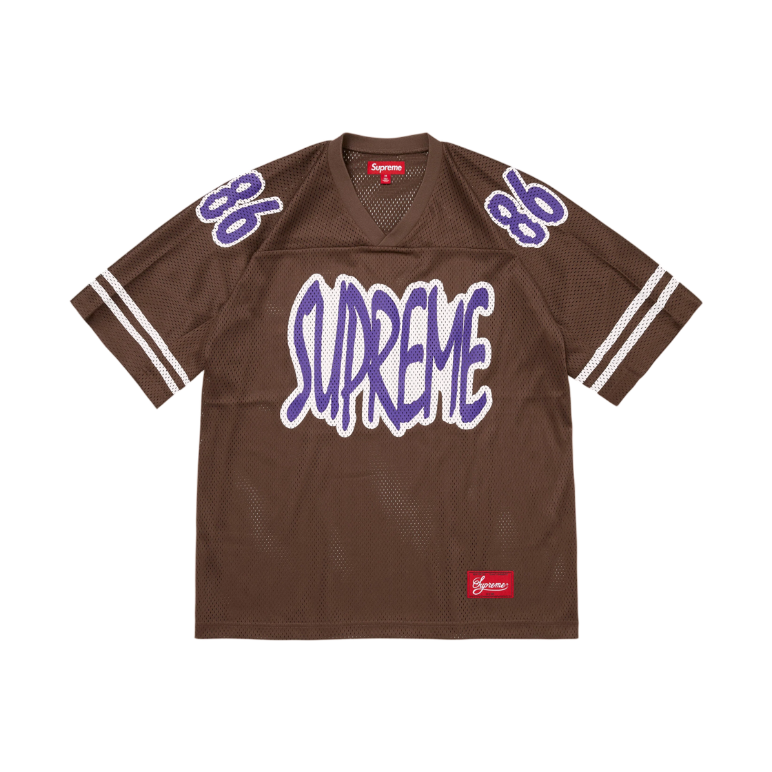 - Supreme Reflective Football Jersey Brown - 26FW