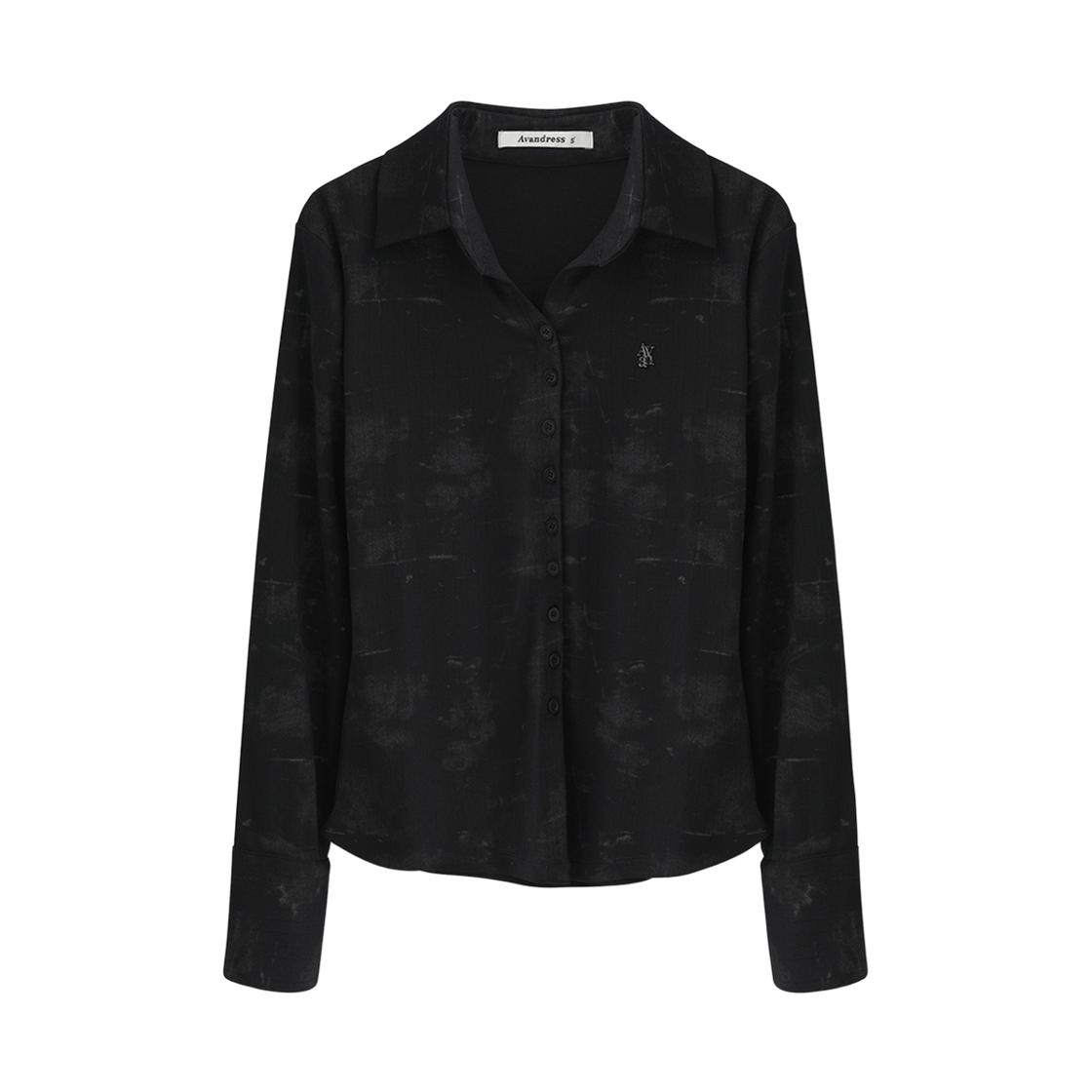 AD63TS02BK Avandress Rohe Fog Collar Long Sleeve BLACK