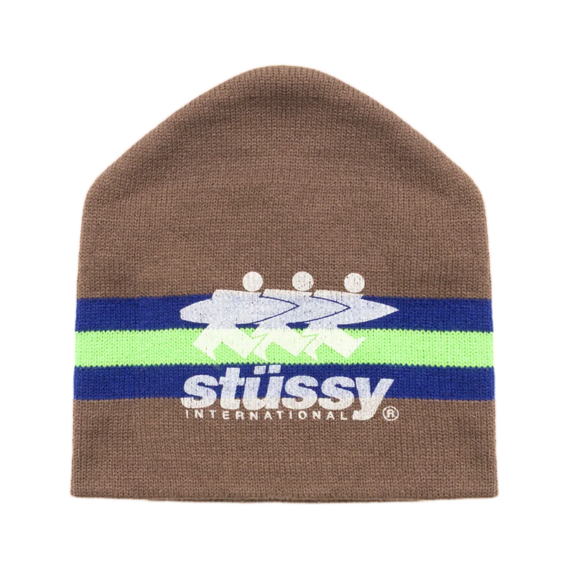 1321276 Stussy Stripe Ski Beanie Tan