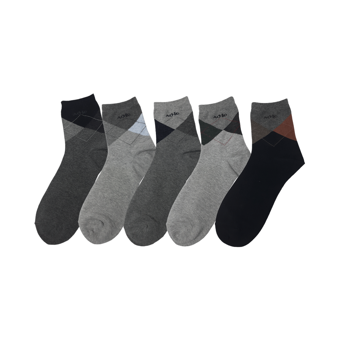 [3% 적립] 에이원 패션 캐주얼 미니 중목 양말 5팩 C135([3% 적립] Aone Fashion Casual Mini Socks 5-Pack C135)