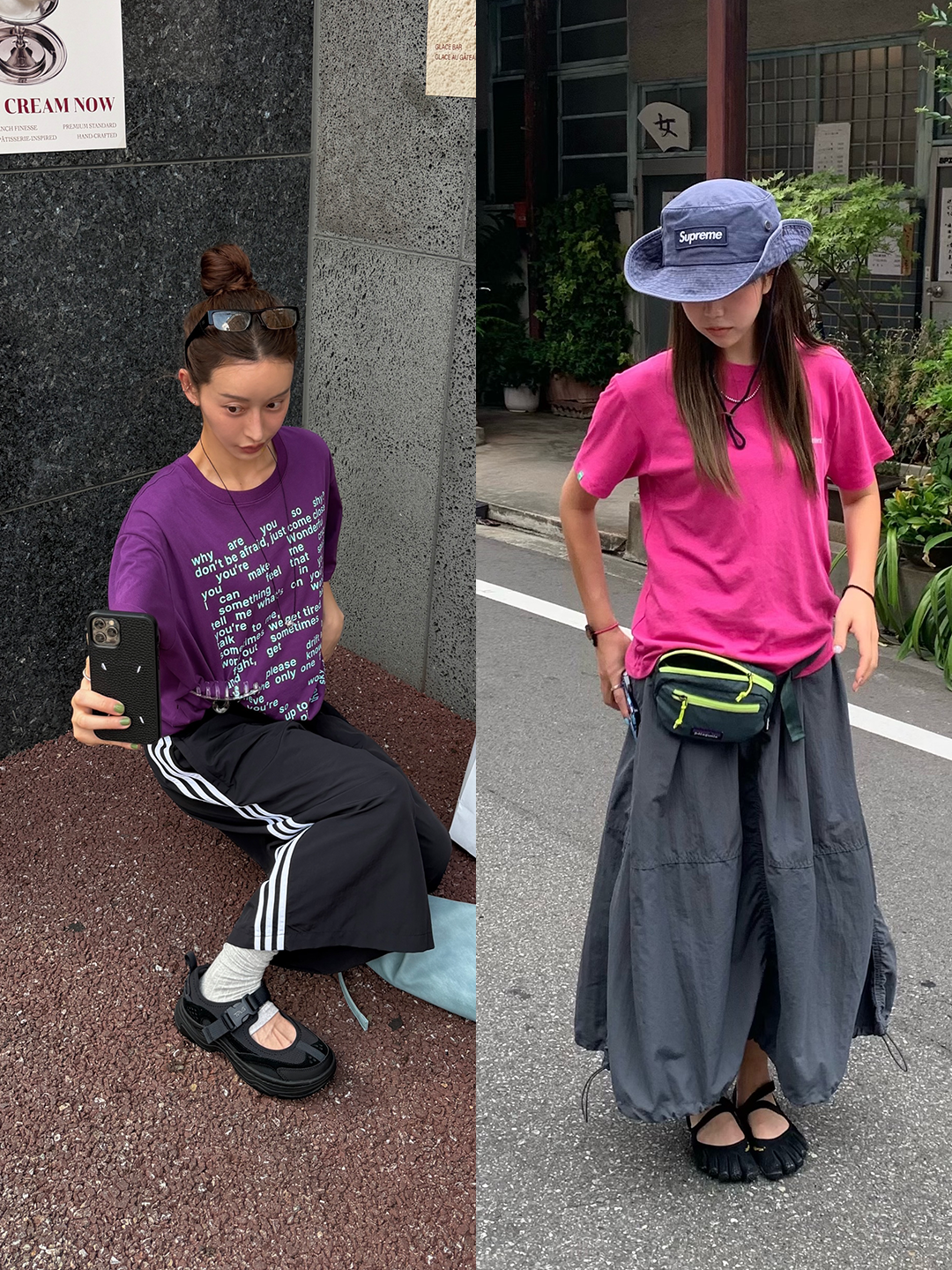 (W) 비브람 파이브핑거스 V 소울 블랙, 아디다스 오리지널스 카프리 쇼츠 화이트 블랙 - KR 사이즈 착용 스타일 - 2
