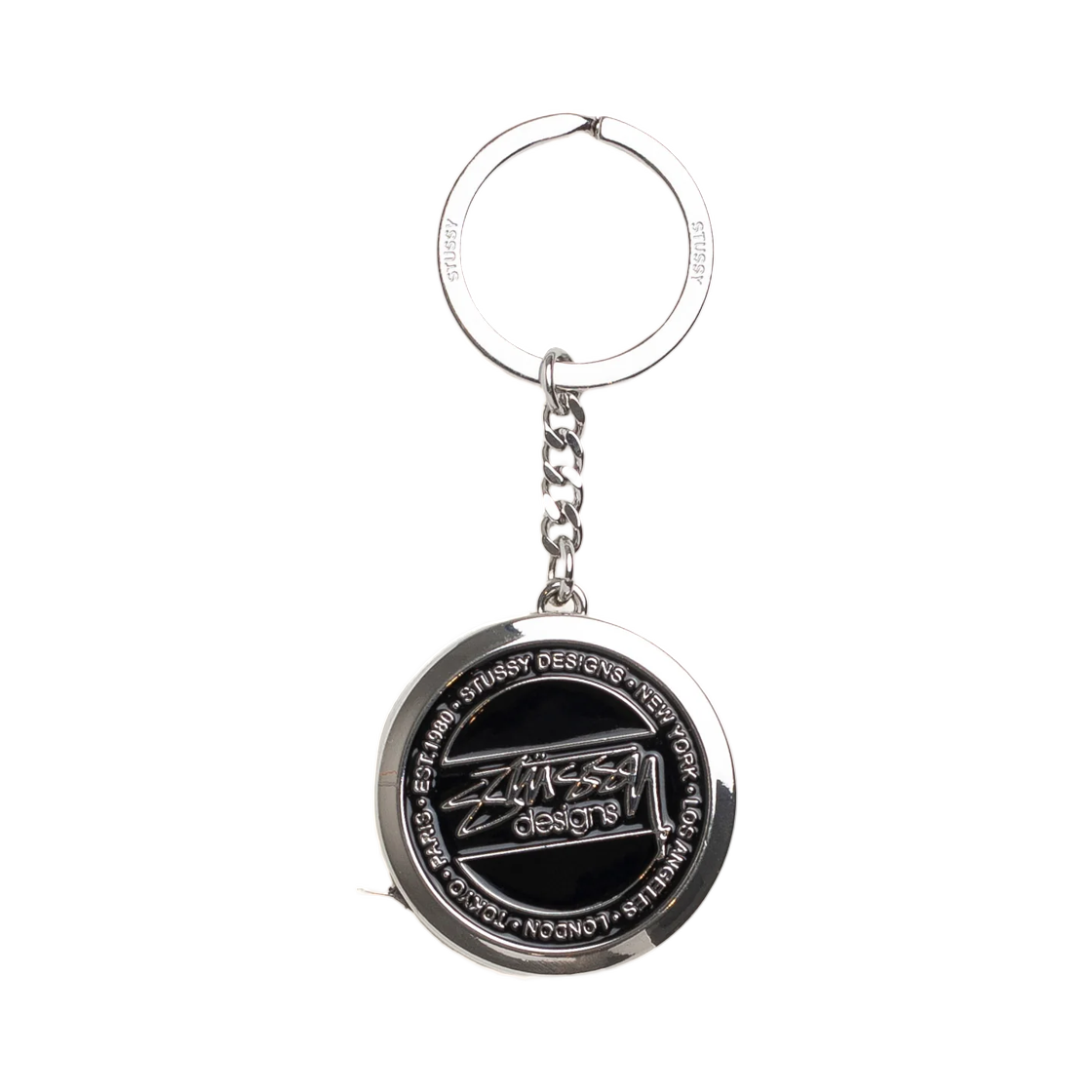 139000 Stussy Measuring Tape Keychain Black