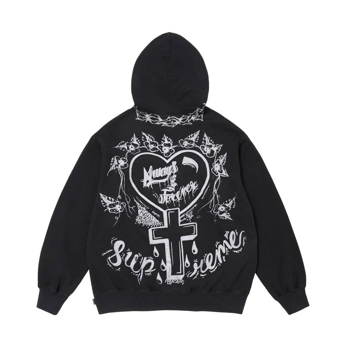 - Supreme Forever Hooded Sweatshirt Black - 26FW