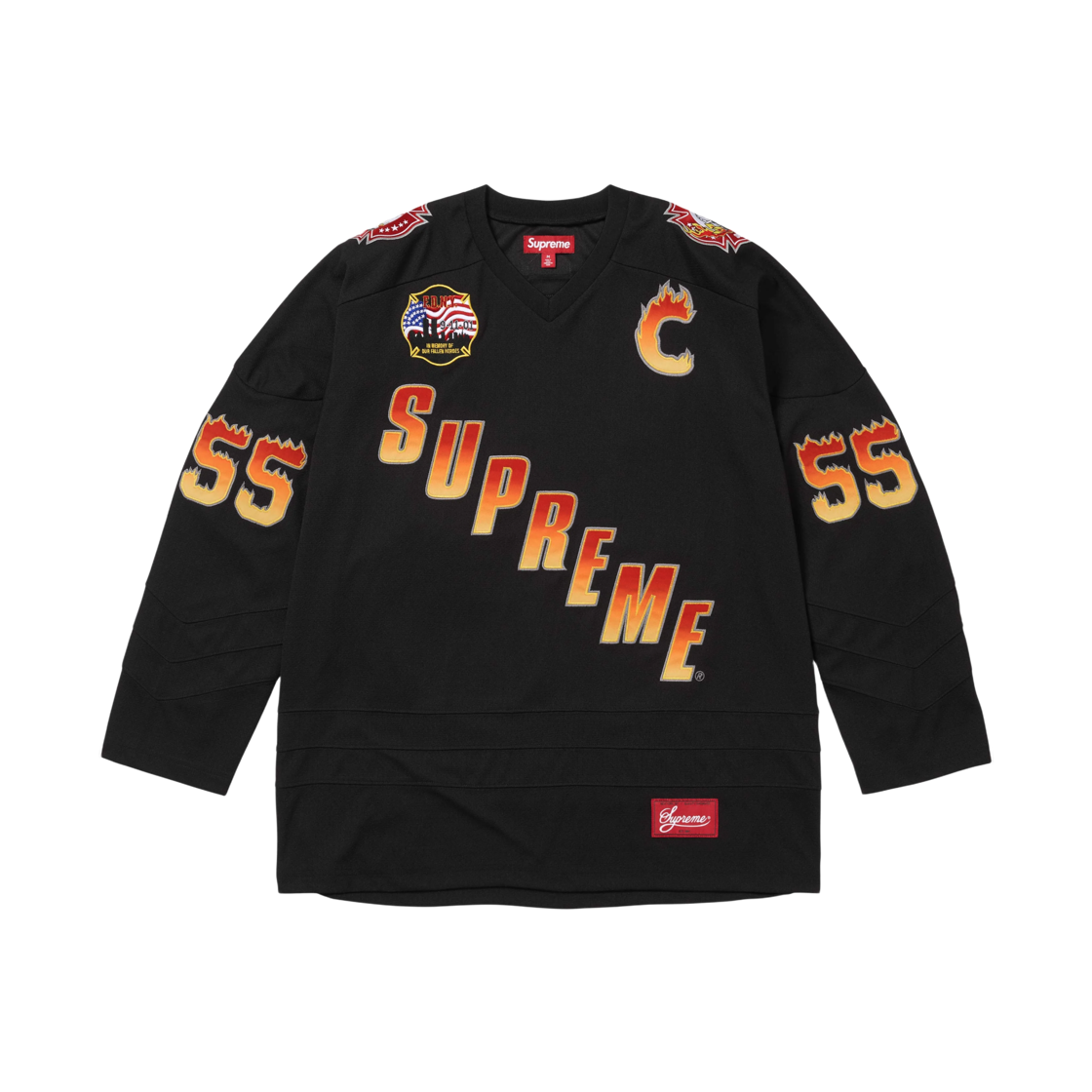 - Supreme x FDNY Hockey Jersey Black - 26FW