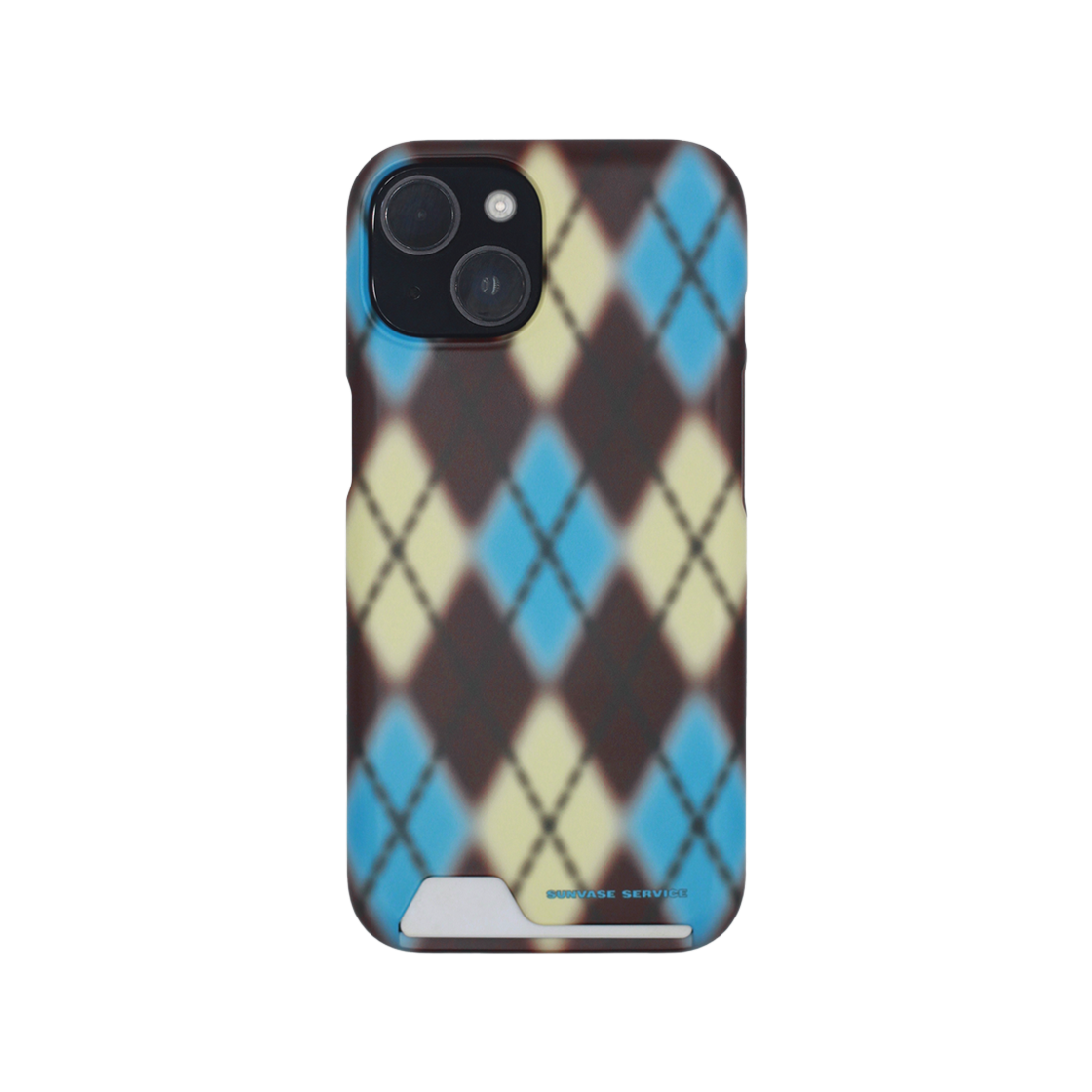 SV25008BRFMH sunvase service ARGYLE BLUR CASE_BROWN (matte card hard) iPhone