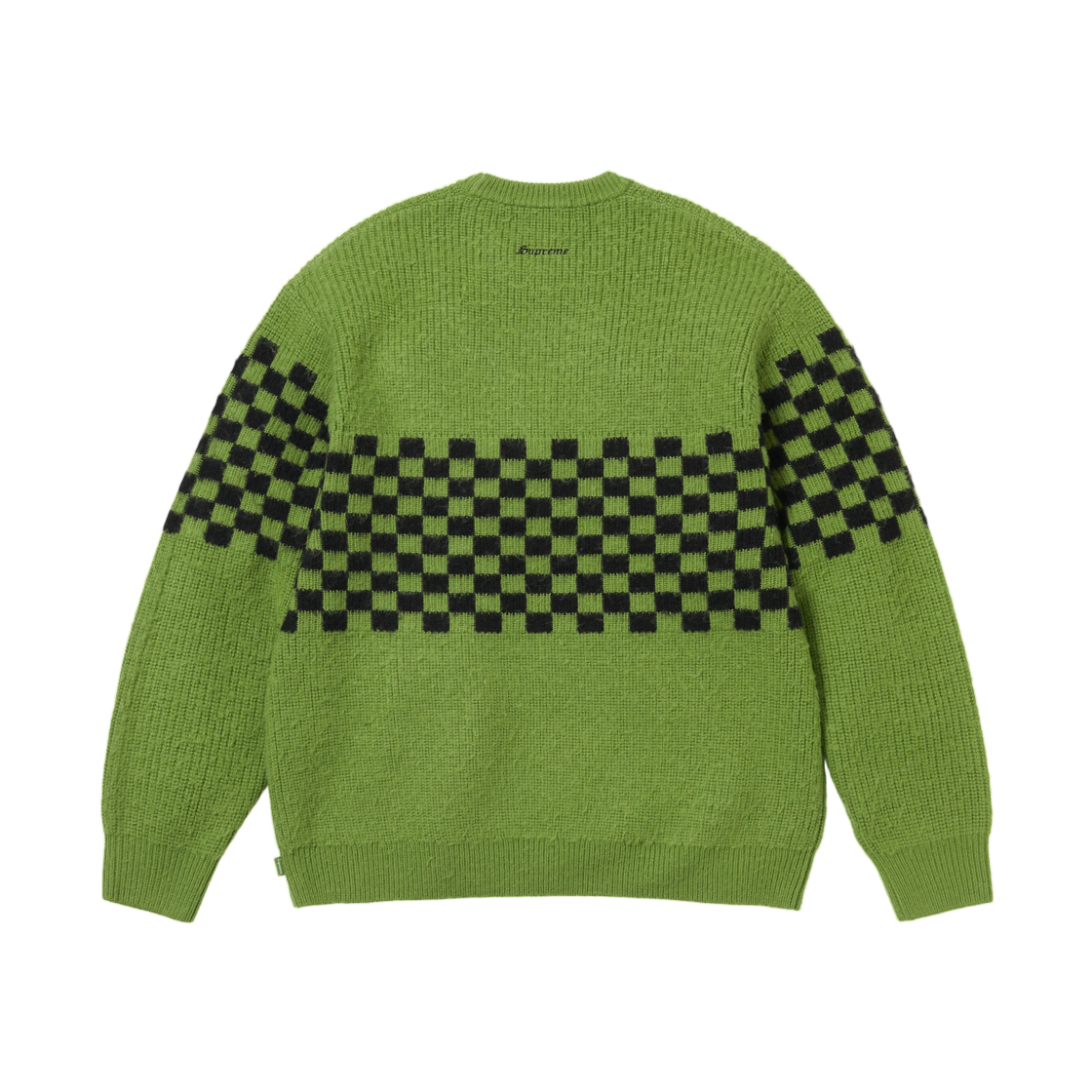슈프림 체커보드 필드 스웨터 그린 - 26FW(Supreme Checkerboard Pilled Sweater Green - 26FW) - 2