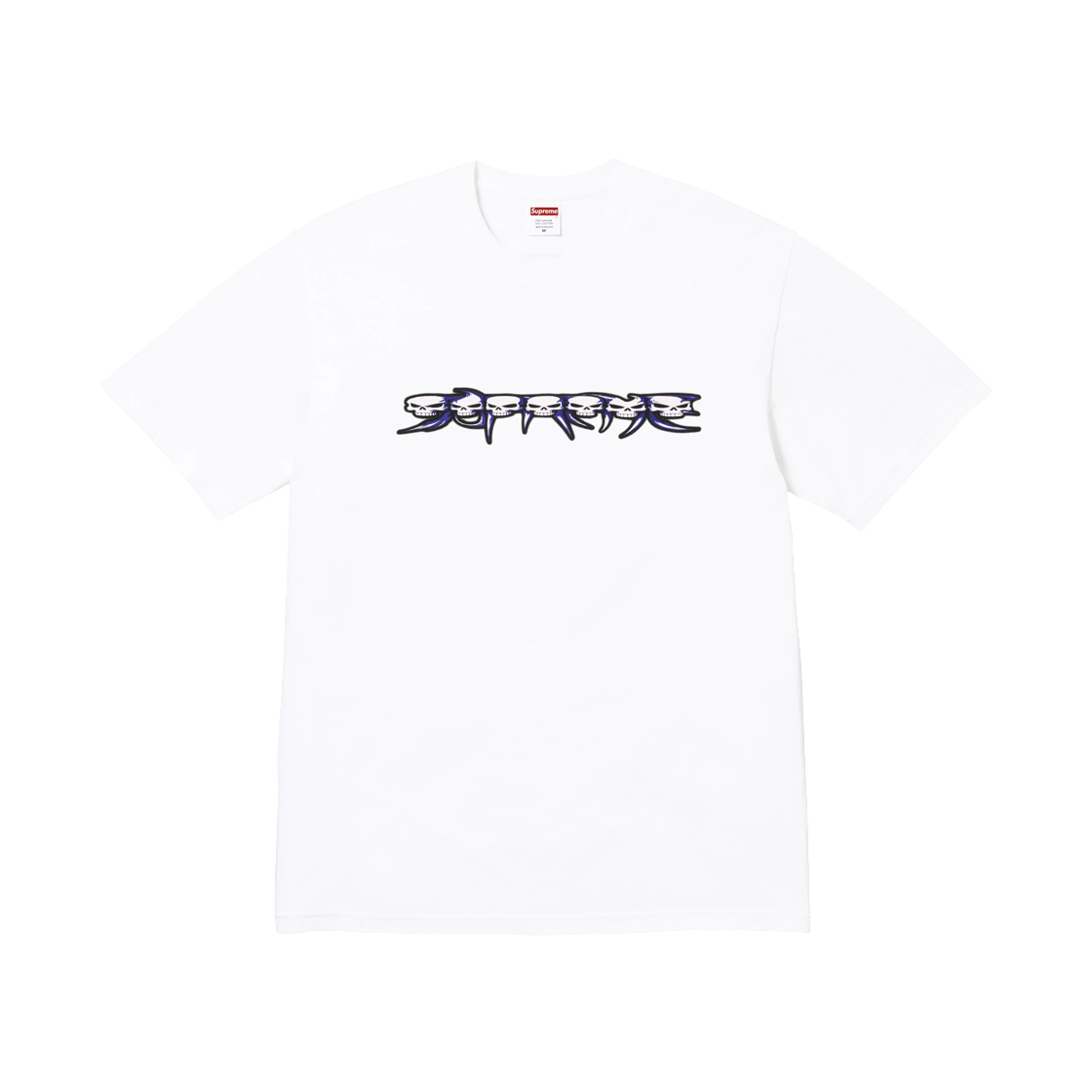 - Supreme Skulls Spellout T-Shirt White - 26FW