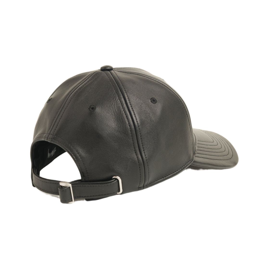 스투시 레더 베이직 스투시 캡 블랙(Stussy Leather Basic Stussy Cap Black) - 2