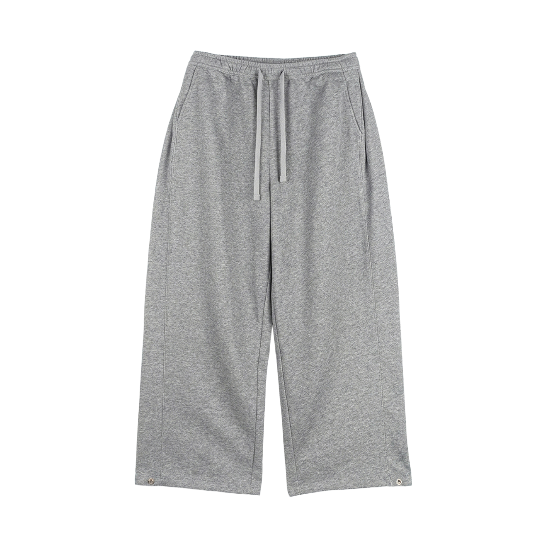 YT1003-롱-그레이 GCLIP Two-Way Side Pintuck String Elastic Wide Training Pants Gray