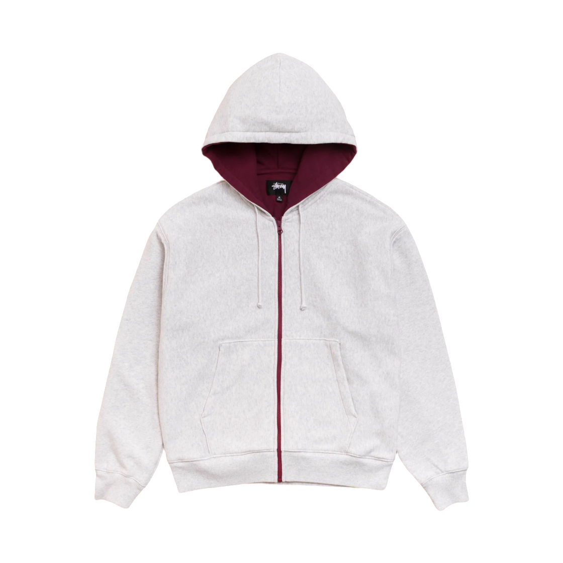 스투시 더블 페이스 집 후드 애쉬 헤더(Stussy Double Faced Zip Hoodie Ash Heather) - 2