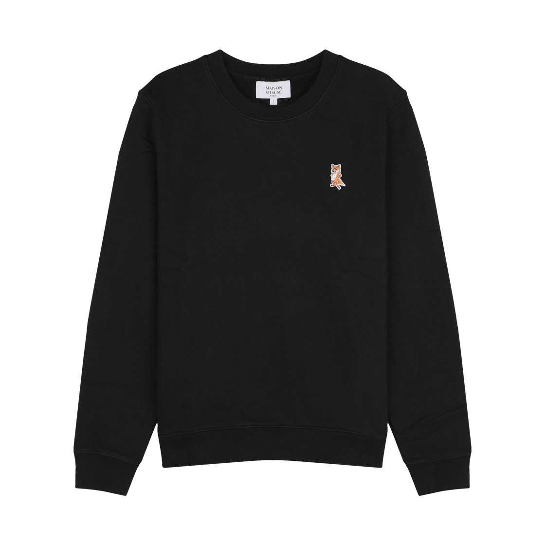 PW00320KM0340 P199 [25% 쿠폰] (W) Maison Kitsune Lady Fox Regular Sweatshirt Black