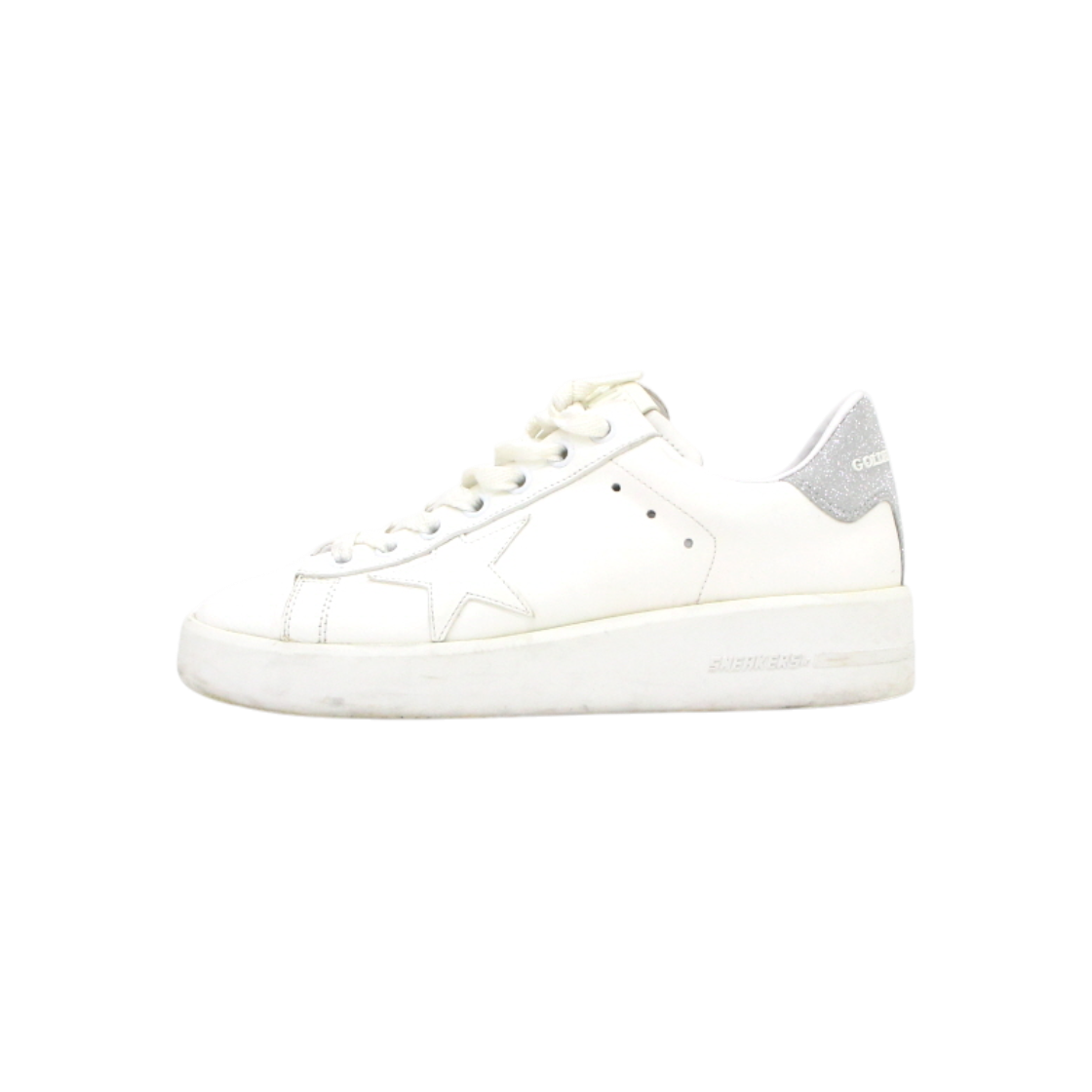 ITIGUNPCCPFB Golden Goose Purestar White Glitter Sneakers