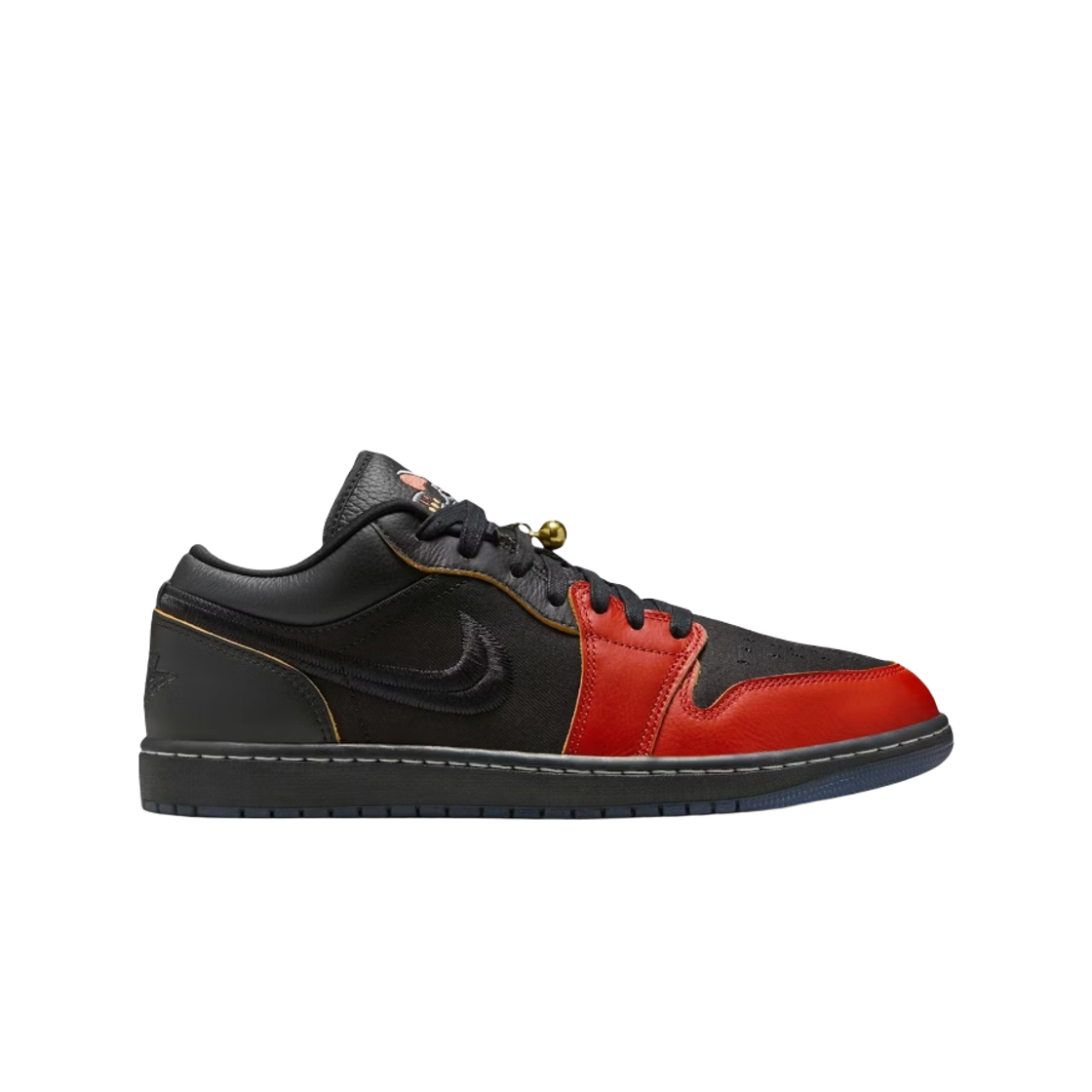 IQ3460-010 Jordan Air 1 Low SE Lucky Cat Black Dragon Red
