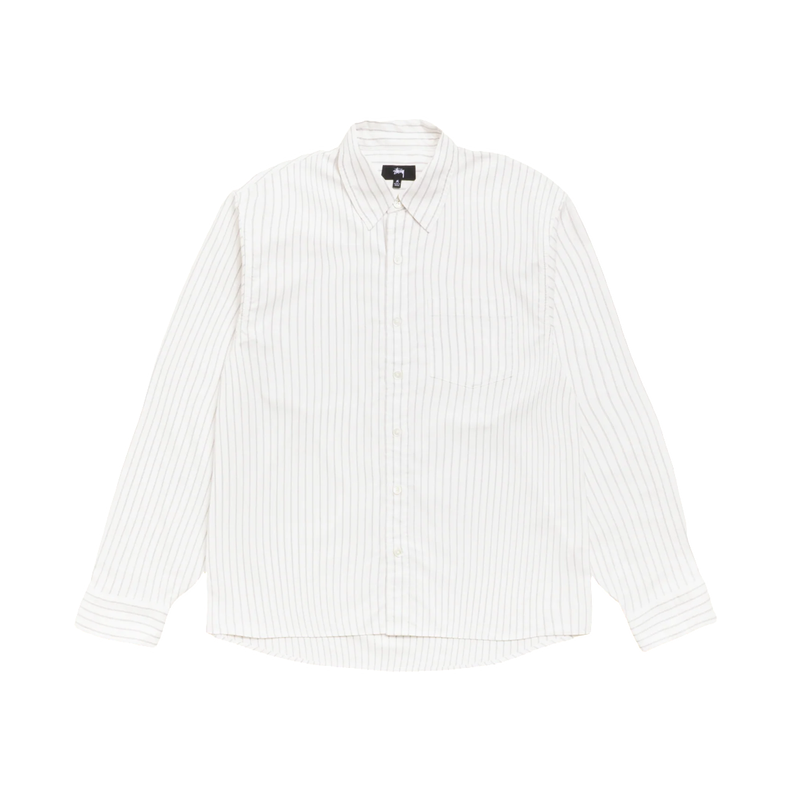 1110364 Stussy Oxford Shirt Grey Stripe
