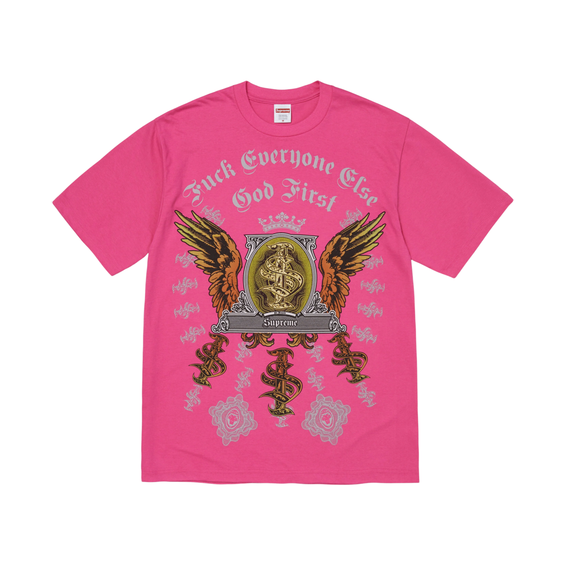- Supreme Money T-Shirt Fuchsia - 26FW