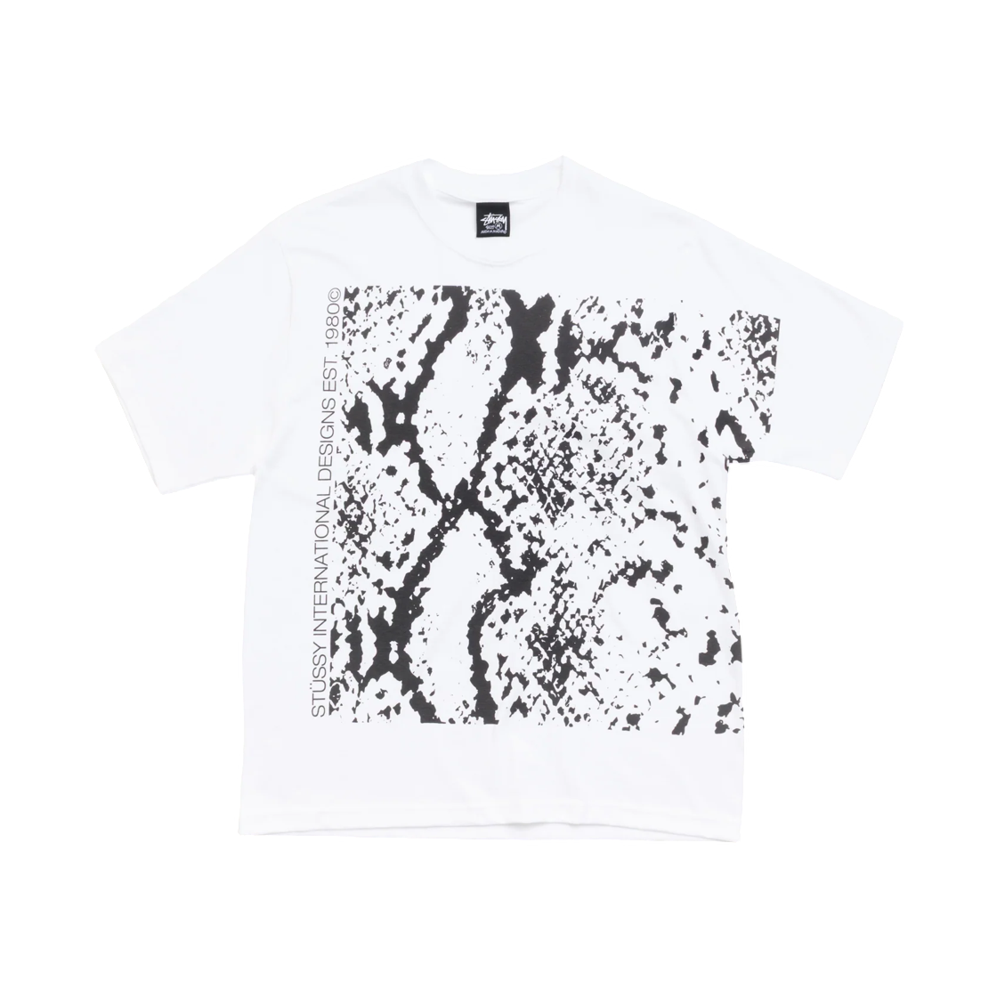 1905199 Stussy Snakeskin T-Shirt White