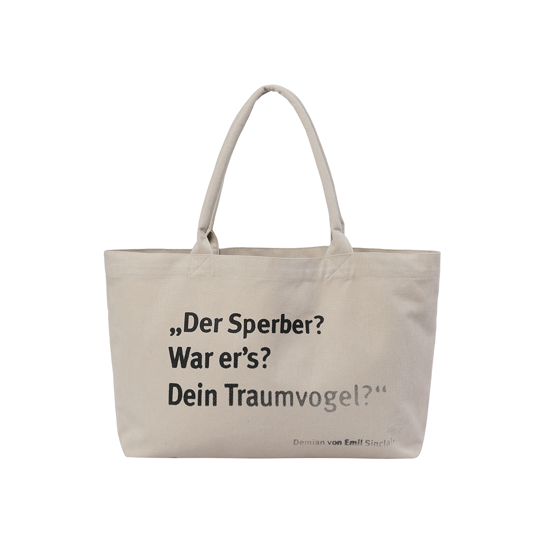 HM6LBG0011C8 Polyteru Human Index Everyday Tote Bag 'Demian' Beige