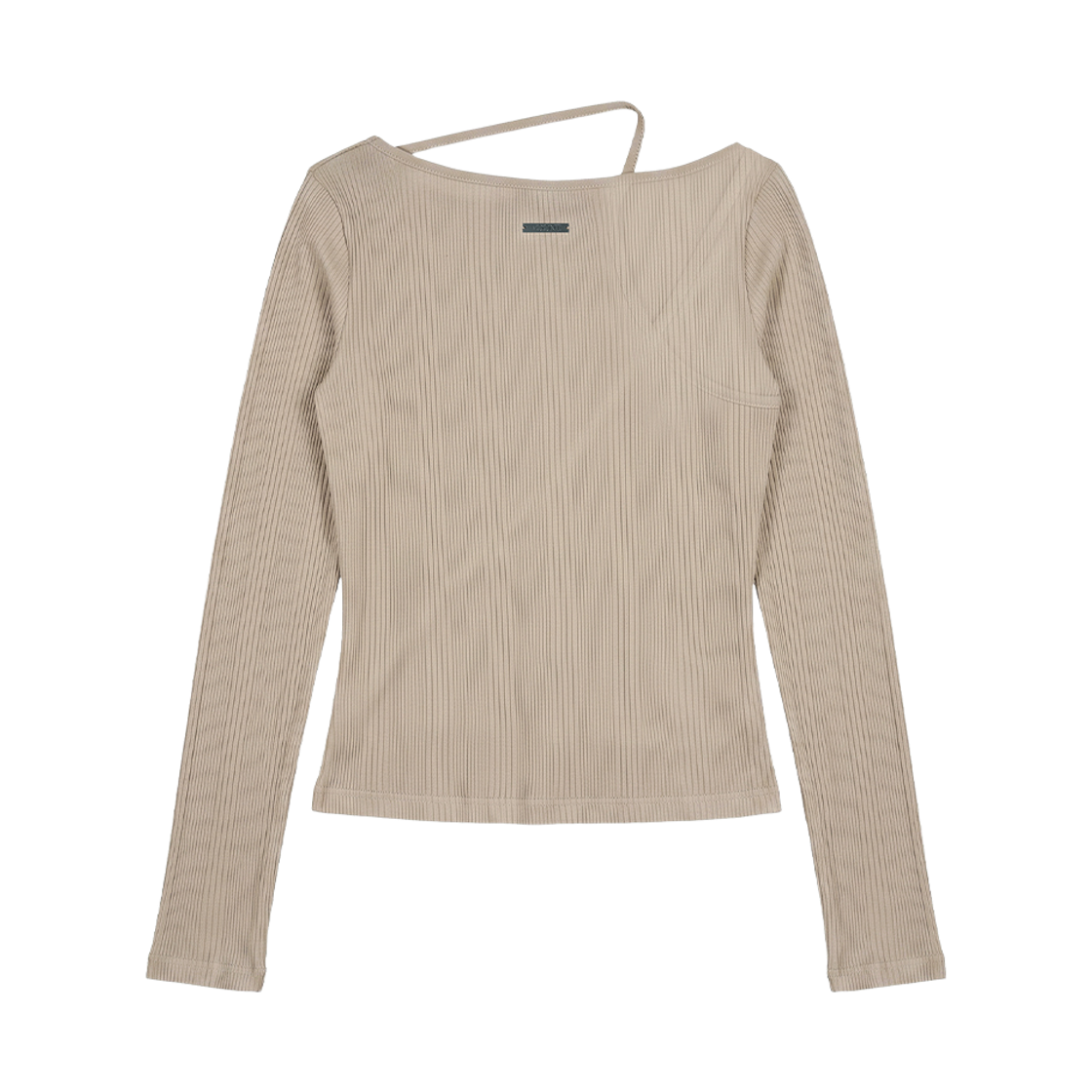 분트 랩 홀터 울 롱슬리브 베이지(VOONT Wrap Halter Wool Long Sleeve (BEIGE)) - 2
